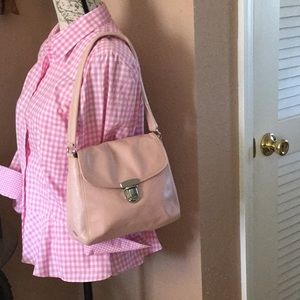 SOFT PINK LEATHER BAG